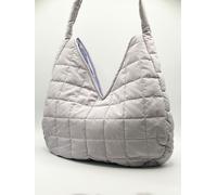 SVNX Soft quilted shoulder bag in pearl grey - One Size - Pearl Grey