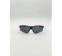 Svnx Sports Racer Sunglasses With Hard Case In Black Black