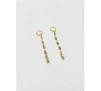 SVNX Square Crystal Drop Earrings - Multi - One Size - Multi