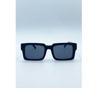 Svnx Square Frame Sunglasses In Black Black One Size