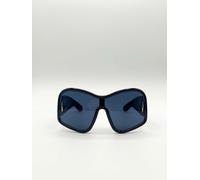 SVNX Square Oversized Mask Sunglasses in Black SVNX Black One Size