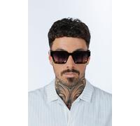 SVNX Square Retro Black Leopard Sunglasses - Black - One Size