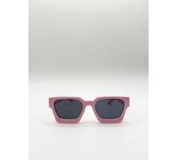 SVNX Square Retro Pink Sunglasses SVNX Pink One Size