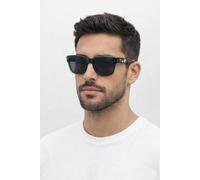 Svnx Square Sunglasses In Green Black Green