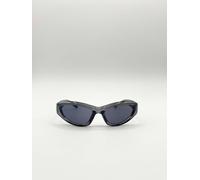 Svnx Star Racer Sunglasses In Dark Grey Dark Grey