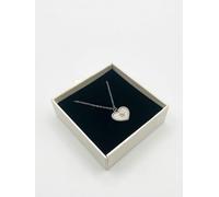 SVNX Starry Heart Necklace in Silver Colour - Gift Boxed - No Personalisation - One Size