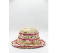 Svnx Striped Straw Bucket Hat In Purple Purple