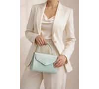 Svnx Structured Top Handle Bag In Green Green