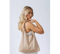 Svnx Suede Hobo Shoulder Bag In Beige Beige One Size