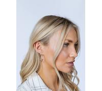 Svnx Twist Hoops - Pouch Included In Silver Silver