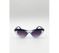 SVNX Two Tone Cat-Eye Sunglasses in Blues - Blue - One Size