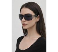 SVNX Vintage Rose Wrap Around Sunglasses in Black