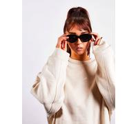 SVNX Women's Angular Cat-Eye Sunglasses in Black