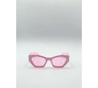SVNX Women's Angular Cat-Eye Sunglasses in Pink SVNX Pink One Size