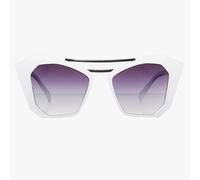 SVNX Women's Angular Sunglasses In White
