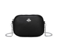SVNX Women's Bee Chain Crossbody Bag in Black