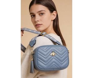 SVNX Women's Bee Embellished Camera Bag in Blue SVNX Blue One Size