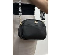 SVNX Women's Bee Embellished Rounded Crossbody Bag in Black SVNX Black One Size