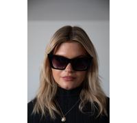 SVNX Women's Black Oversized Cateye Sunglasses SVNX Black One Size