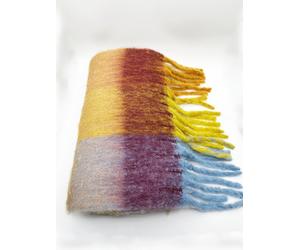 SVNX Women's Bright Checked Print Scarf SVNX Multicolor One Size