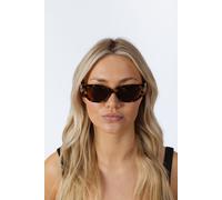 SVNX Women's Cat-Eye Sunglasses with Side Detail in Brown SVNX Brown One Size