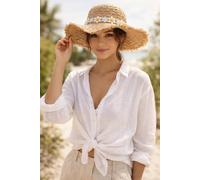 SVNX Women's Chrysanthemum Sun Hat in Tan