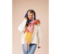 SVNX Women's Chunky Scarf With Tassels