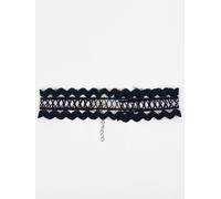 SVNX Women's Corded Wave Edge Choker in Black