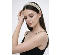 SVNX Women's Crystal Gems & Mini Pearls Headband in White