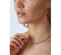 SVNX Women's Daisy Chain Necklace in Multi Gold - Gift Boxed