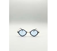 SVNX Women's Diamond Shape Sunglasses in Black Blue SVNX Blue One Size