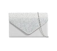 SVNX Women's Diamonte Clutch Bag in Ivory SVNX Ivory One Size