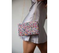 SVNX Women's Embellished Square Clutch Bag in Multi