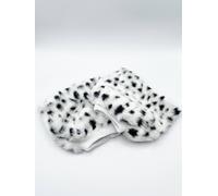 SVNX Women's Faux Fur Boot Covers in Black & White