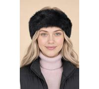 SVNX Women's Faux Fur Headband in Black