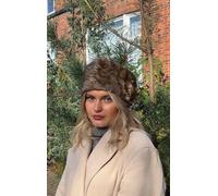 SVNX Women's Faux Fur Headband in Brown SVNX Brown One Size