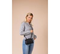 SVNX Women's Faux Leather Crossbody Bag in Black SVNX Black One Size