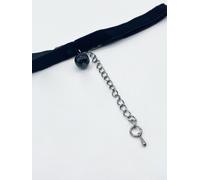 SVNX Women's Faux Velvet Choker With Charm in Black SVNX Black One Size