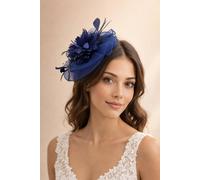 SVNX Women's Feather Bloom Fascinator in Navy SVNX Navy One Size
