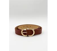 SVNX Women's Gold Metal Buckle in Brown SVNX Brown One Size