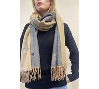 SVNX Women's Highland Cow Reversible Scarf in Brown SVNX Brown One Size