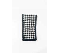 SVNX Women's Houndstooth Herringbone Double Sided Scarf in White SVNX White One Size