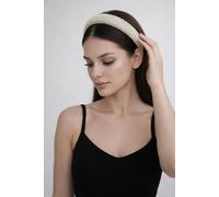 SVNX Women's Ivory Pearls & Rhinestone Headband