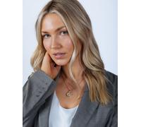 SVNX Women's Ivory Stone Clock Pendant Necklace in Gold SVNX Gold One Size