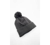 SVNX Women's Knitted Pom Pom Beanie - Charcoal in Grey