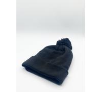 SVNX Women's Knitted Pom Pom Beanie - Charcoal in Grey SVNX Grey One Size