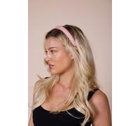 SVNX Women's Lattice Beaded Headband In Pink SVNX Pink One Size