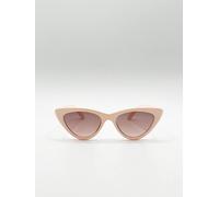 SVNX Women's Light Pink Cateye Sunglasses