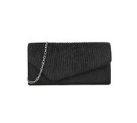 SVNX Women's Luxe Metallic Clutch in Black SVNX Black One Size