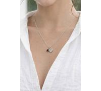 SVNX Women's Mini Heart & Janurary Birthstone Necklace - Gift Boxed in Silver